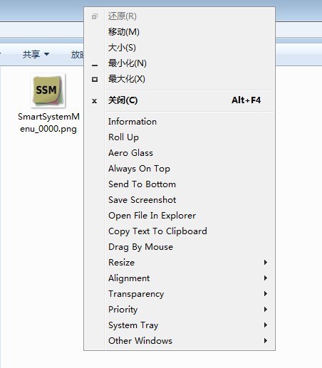 SmartSystemMenu(窗口置顶工具)