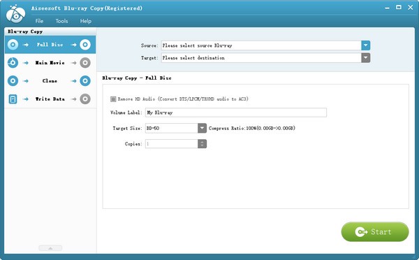 Aiseesoft Blu-ray Copy(蓝光光盘刻录工具)
