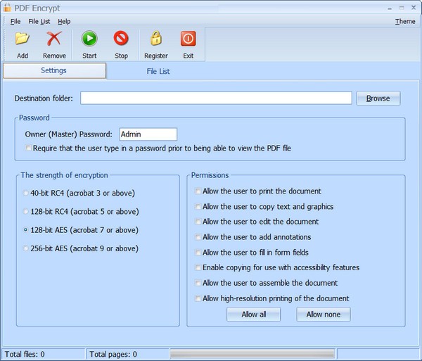 PDFArea PDF Encrypt(PDF文件加密工具)
