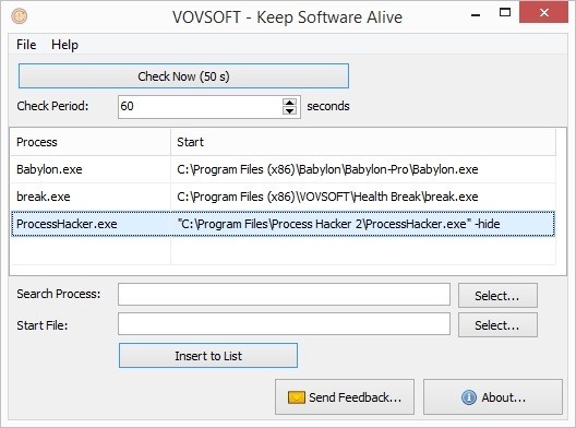 VovSoft Keep Software Alive(软件运行保护工具)