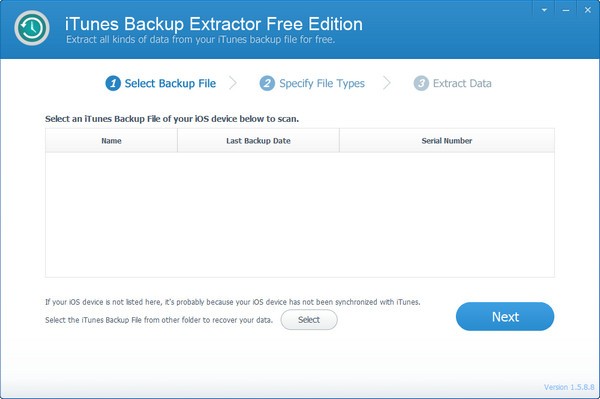 iTunes Backup Extractor Free Edition(iTunes备份提取器)