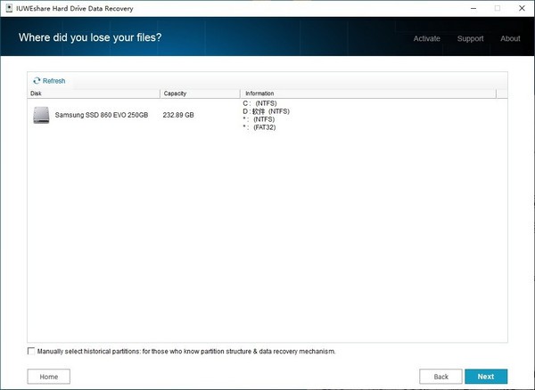 IUWEshare Hard Drive Data Recovery(硬盘数据恢复软件)