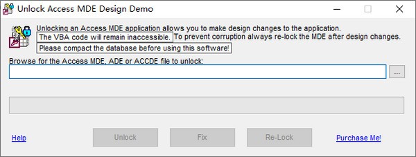 Unlock Access MDE Design(MS Access MDE解锁工具)