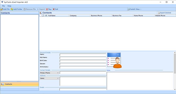 SysTools vCard Importer(文件导入工具)