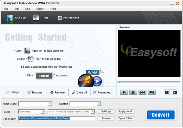 4Easysoft Flash Video to WMA Converter(音频提取工具)