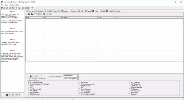 ElcomSoft Blackberry Backup Explorer(备份信息访问工具)