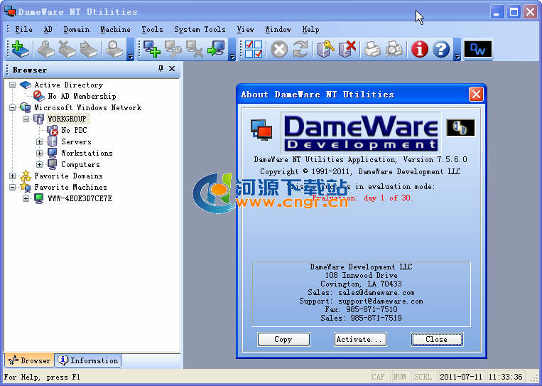 DameWare NT Utilities 7.5.6.1 多语言版 局域网管理软件