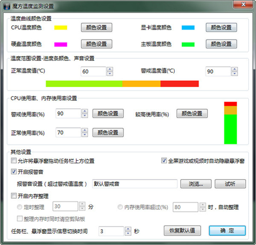 电脑硬件温度检测工具