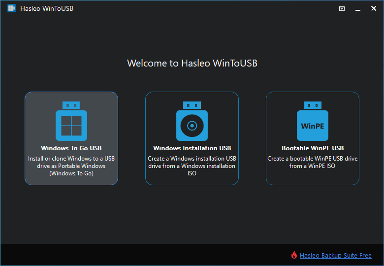 Hasleo WinToUSB Technician